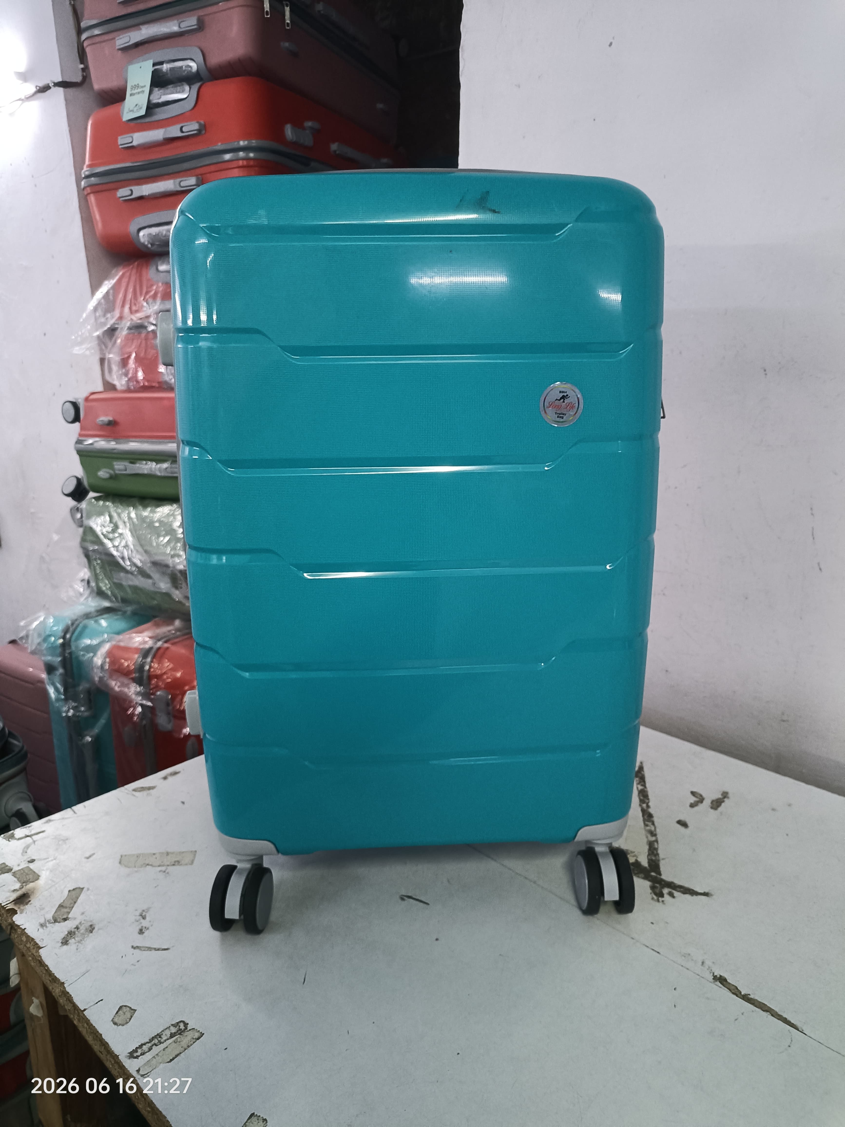 M7 Red Hard Shell Trolley Bag | PP Travel Suitcase